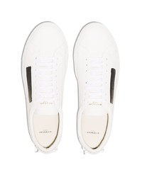 Givenchy White Latex Logo Leather Sneakers