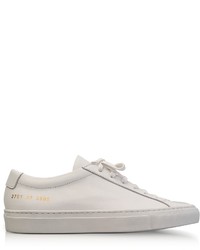 Common Projects White Leather Achilles Original Low Top Sneakers