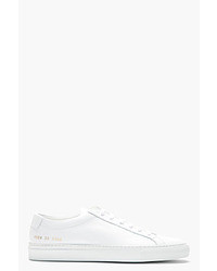 Common Projects White Leather Achilles Sneakers