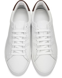 Burberry White Leather Albert Sneakers