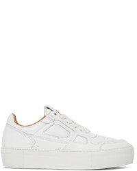 AMI Alexandre Mattiussi White Leather Ami De Cur Low Top Sneakers