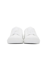 Axel Arigato White Leather Cap Toe Sneakers
