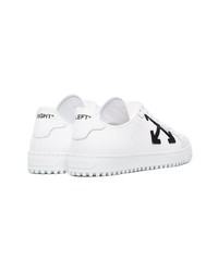 Off-White White Leather Carryover Sneakers