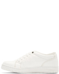 Christian Peau White Leather Cp Low Cut Sneakers