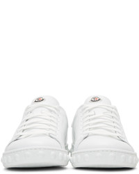 Moncler White Leather Fifi Sneakers