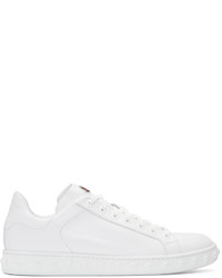 Moncler White Leather Fifi Sneakers