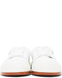 Sunnei White Leather Lace Up Dreamy Sabot Sneakers