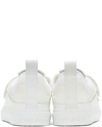 Marcelo Burlon County of Milan White Leather Logo Sneakers