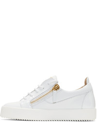 Giuseppe Zanotti White Leather London Sneakers