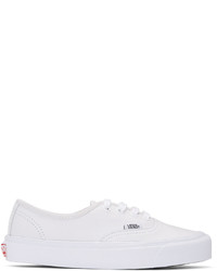 Vans White Leather Og Authentic Lx Sneakers