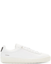 Courreges White Leather Sneakers