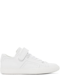 Pierre Hardy White Leather Tennis Sneakers