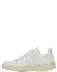 Veja White Leather V 10 Sneakers
