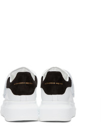 Alexander McQueen White Leather Velcro Sneakers