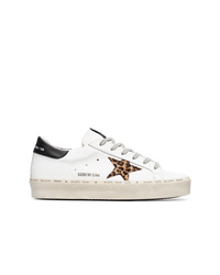 Golden Goose Deluxe Brand White Leo Star Leather Sneakers