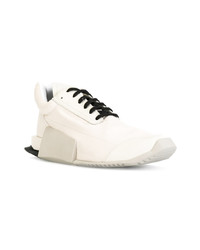 Adidas By Rick Owens White Level Runner Sneakers