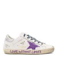 Golden Goose White Love Without Limits Sneakers