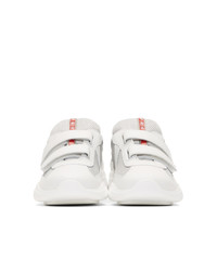 Prada White Mesh Sneakers