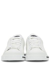 Dolce & Gabbana White Nappa Portofino Sneakers