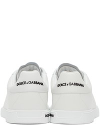 Dolce & Gabbana White Nappa Portofino Sneakers