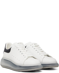Alexander McQueen White Navy Oversized Sneakers