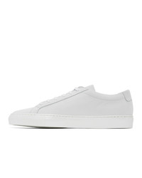 Common Projects White Nubuck Achilles Low Sneakers