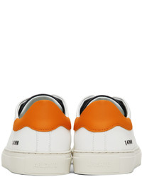 Axel Arigato White Orange Clean 90 Triple Sneakers