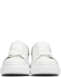 Alexander McQueen White Oversized Larry Zip Sneakers