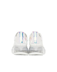 Alexander McQueen White Oversized Transparent Sole Sneakers