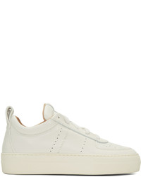 Helmut Lang White Pad Low Sneakers