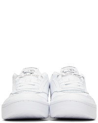 Beams Plus White Paperboy Edition Club C Legacy Sneakers