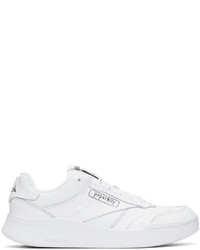Beams Plus White Paperboy Edition Club C Legacy Sneakers