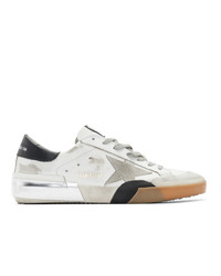 Golden Goose White Patchwork Sneakers