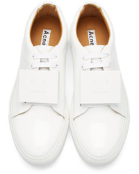 Acne Studios White Patent Adriana Sneakers