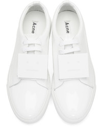 Acne Studios White Patent Adriana Sneakers