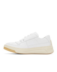 Acne Studios White Perey Lace Up Sneakers