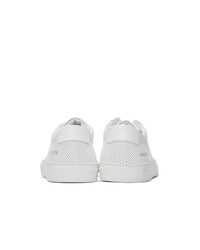 Common Projects White Perforated Achilles Low Sneakers