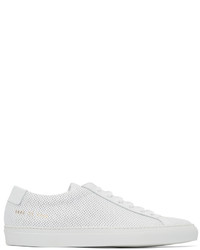 Common Projects White Perforated Original Achilles Sneakers
