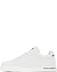 Dolce & Gabbana White Portofino Low Top Sneakers