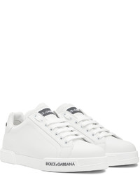 Dolce & Gabbana White Portofino Low Top Sneakers