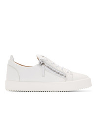 Giuseppe Zanotti White Puffed Frankie Sneakers