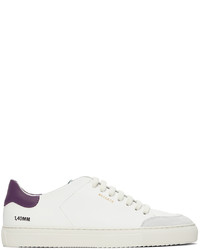 Axel Arigato White Purple Clean 90 Triple Sneakers