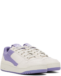 adidas Originals White Purple Forum Bold Sneakers