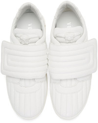 Versace White Quilted Medusa Sneakers