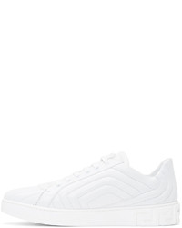 Versace White Quilted Sneakers