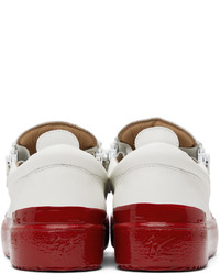 Giuseppe Zanotti White Red Frankie Match Sneakers