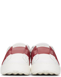 Valentino White Red Open Sneakers