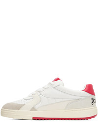 Palm Angels White Red University Sneakers