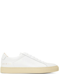 Common Projects White Retro Vintage Low Sneakers