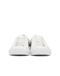 Givenchy White Reverse Logo Urban Street Sneakers